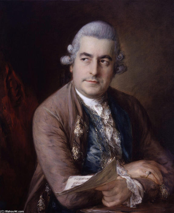 Portrait Of Johann Christian Bach — Thomas Gainsborough