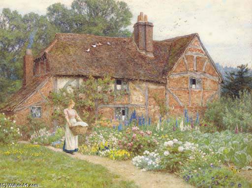 The Clothes-basket (works Of Helen Allingham) — ヘレン・マリア・ターナー