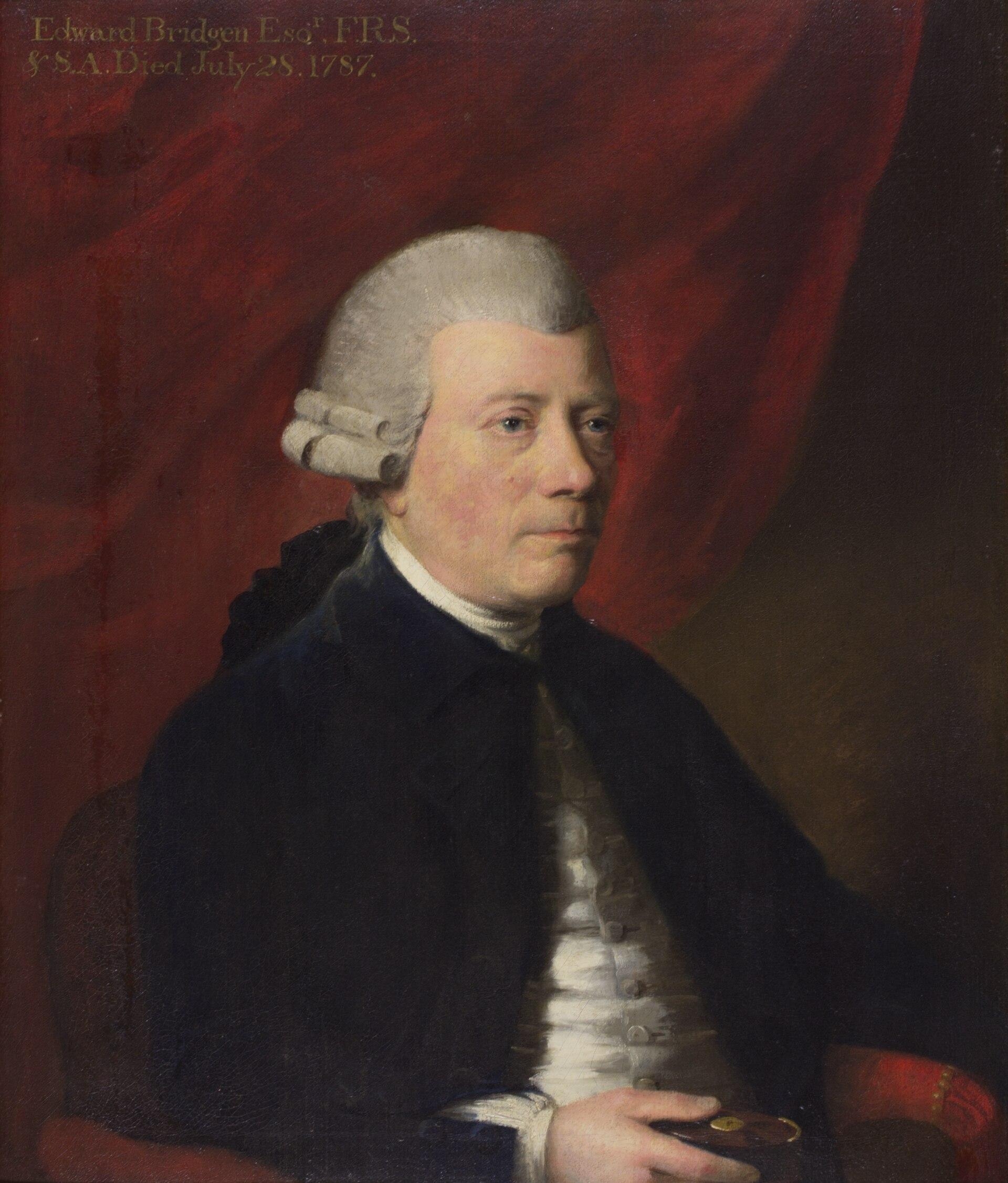 Portrait Of Edward Bridgen — Benjamin Wilson