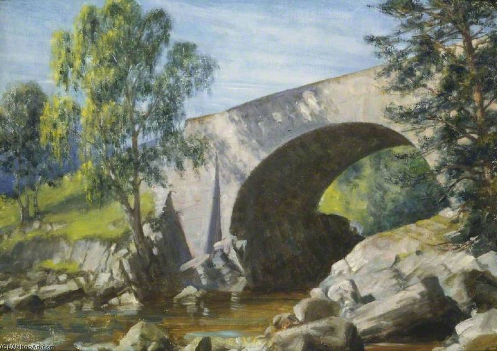 Old Bridge, Glen Moriston — Sigismund Christian Hubert Goetze