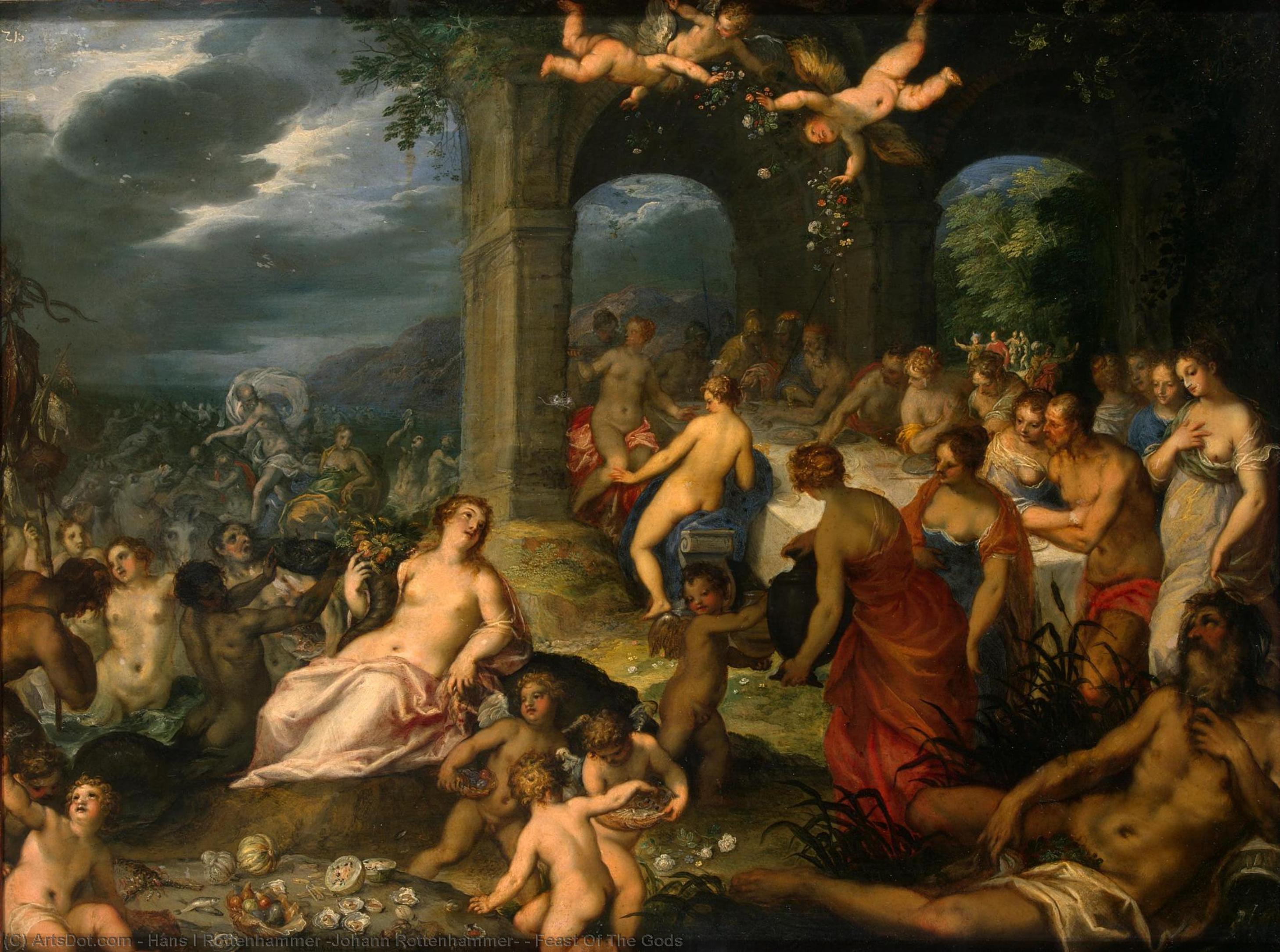 Feast Of The Gods — Hans I Rottenhammer (johann Rottenhammer)