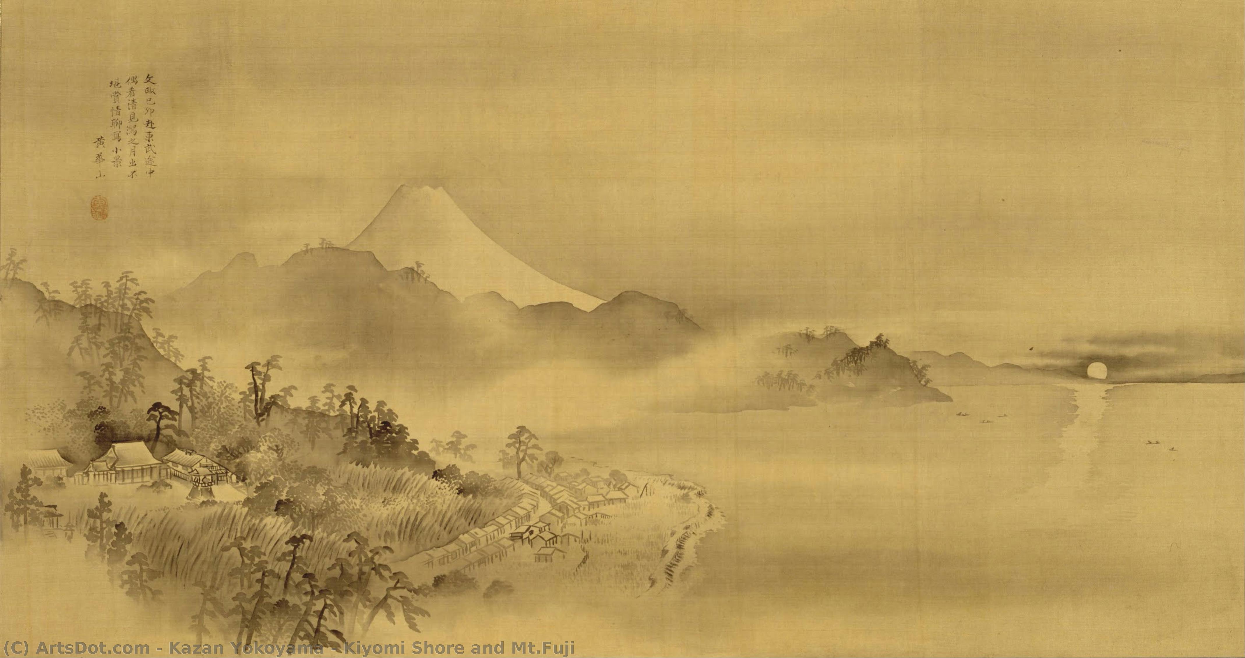Kiyomi Shore And Mt.fuji — Kazan Yokoyama
