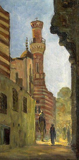 Egypte 1881 Une Rue Au Caire (titre Inscrit) — Joseph-félix Bouchor