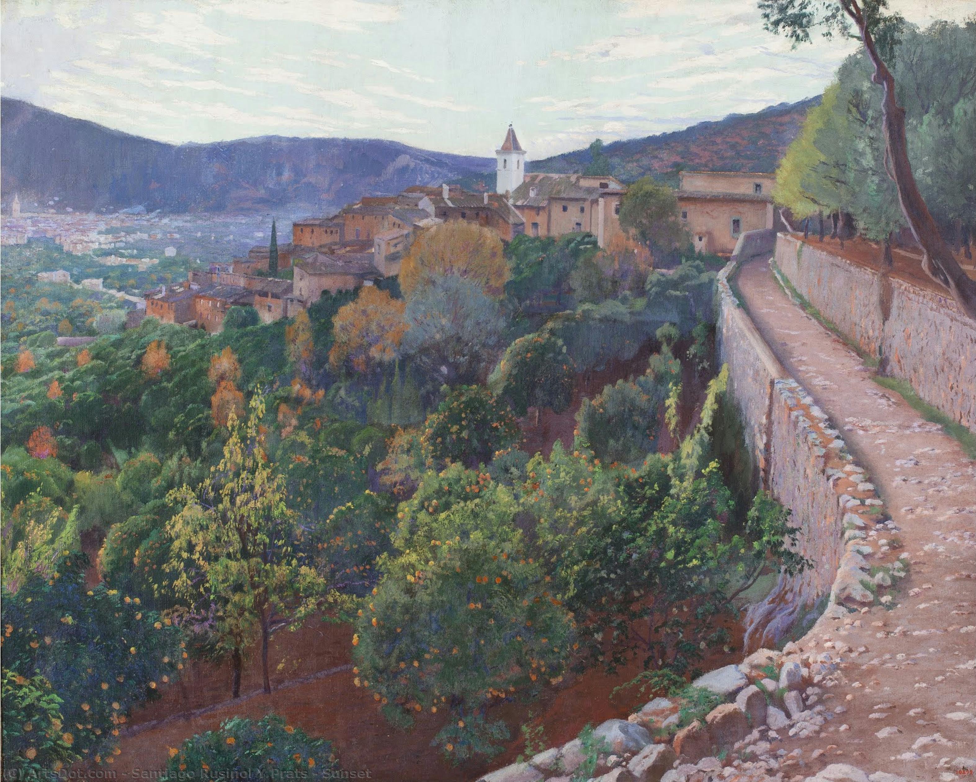 Sunset — Santiago Rusiñol