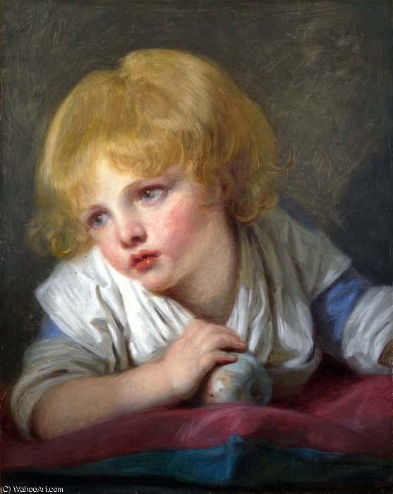 A Child With An Apple — Jean-baptiste Greuze
