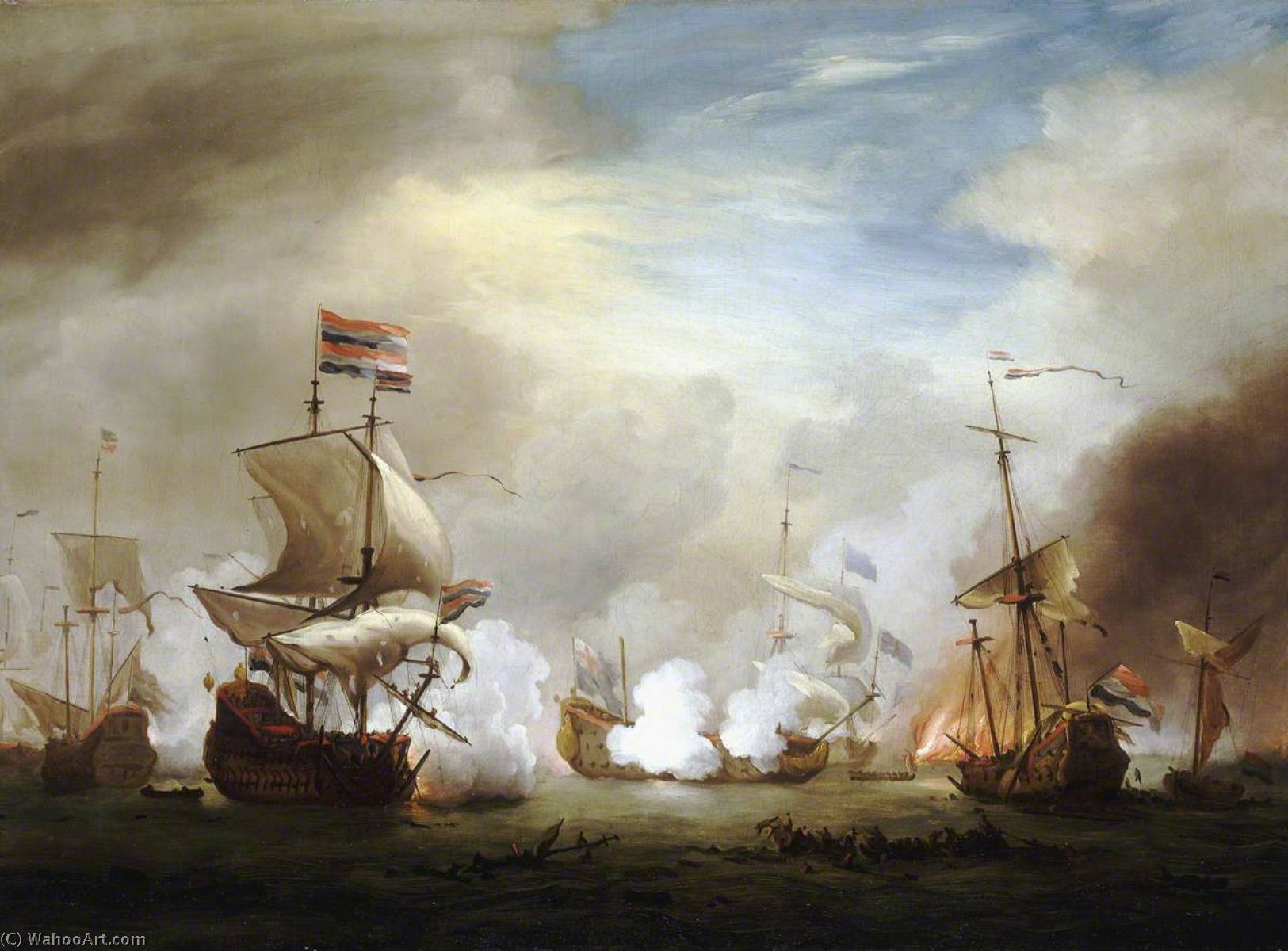 The Battle Of The Texel, 11–21 August 1673 — Вилем Ван Де Велде Старији
