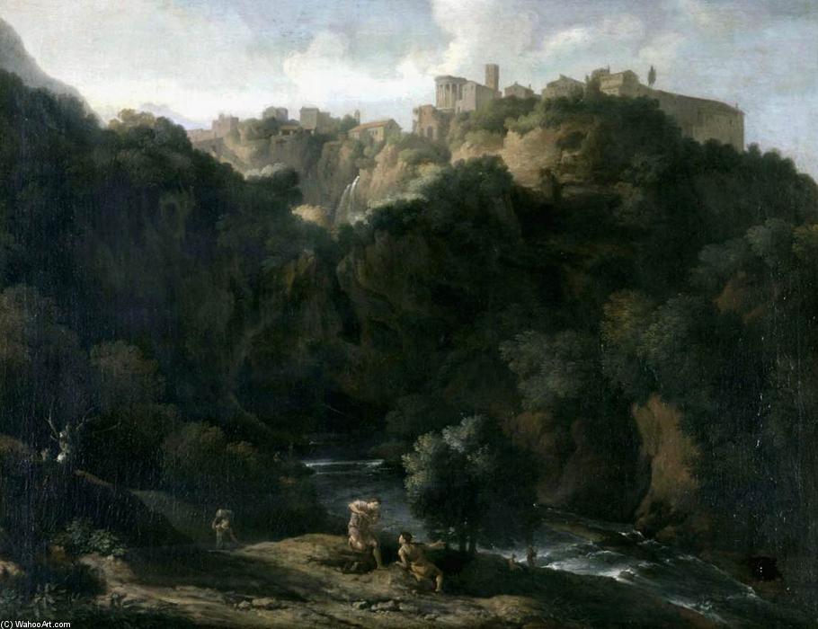 A View Of Tivoli, With The Teverone Flowing Beneath — Gaspard Dughet