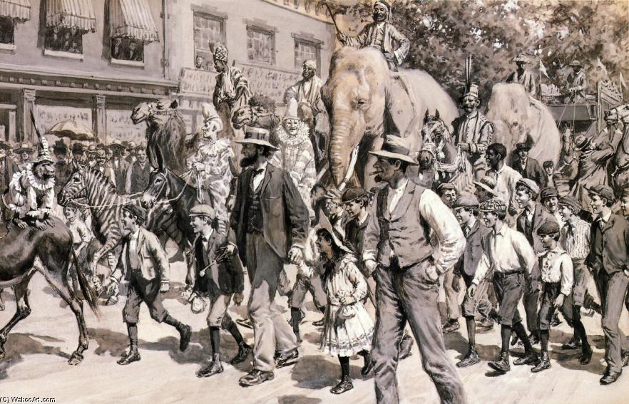 The Circus Is In Town — Arthur Burdett Frost