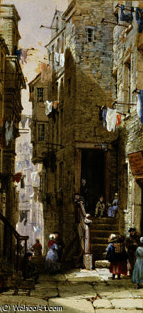 Street Scenes In Edinburgh — Louise Rayner