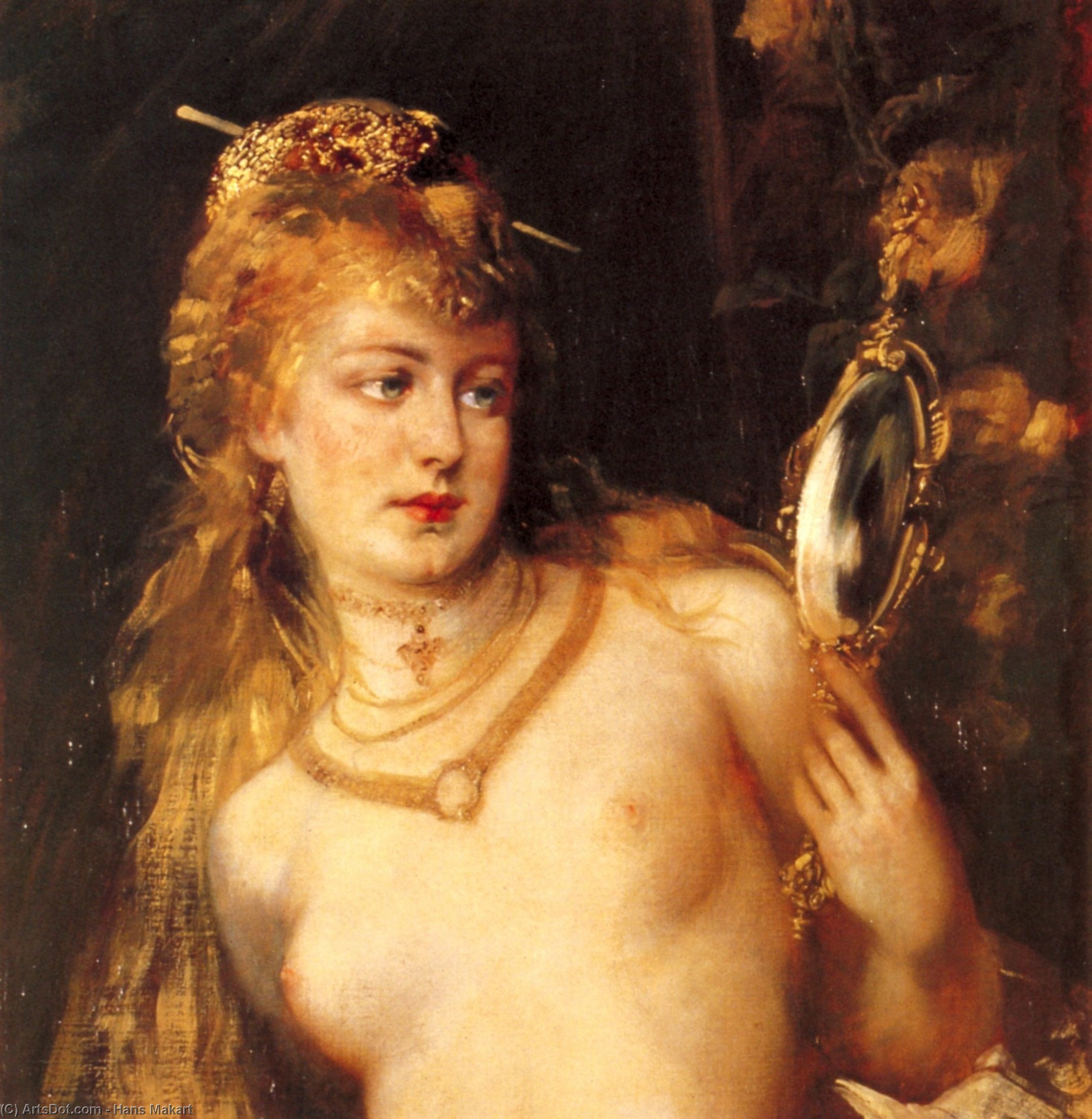 Rostro (detalle) — Hans Makart