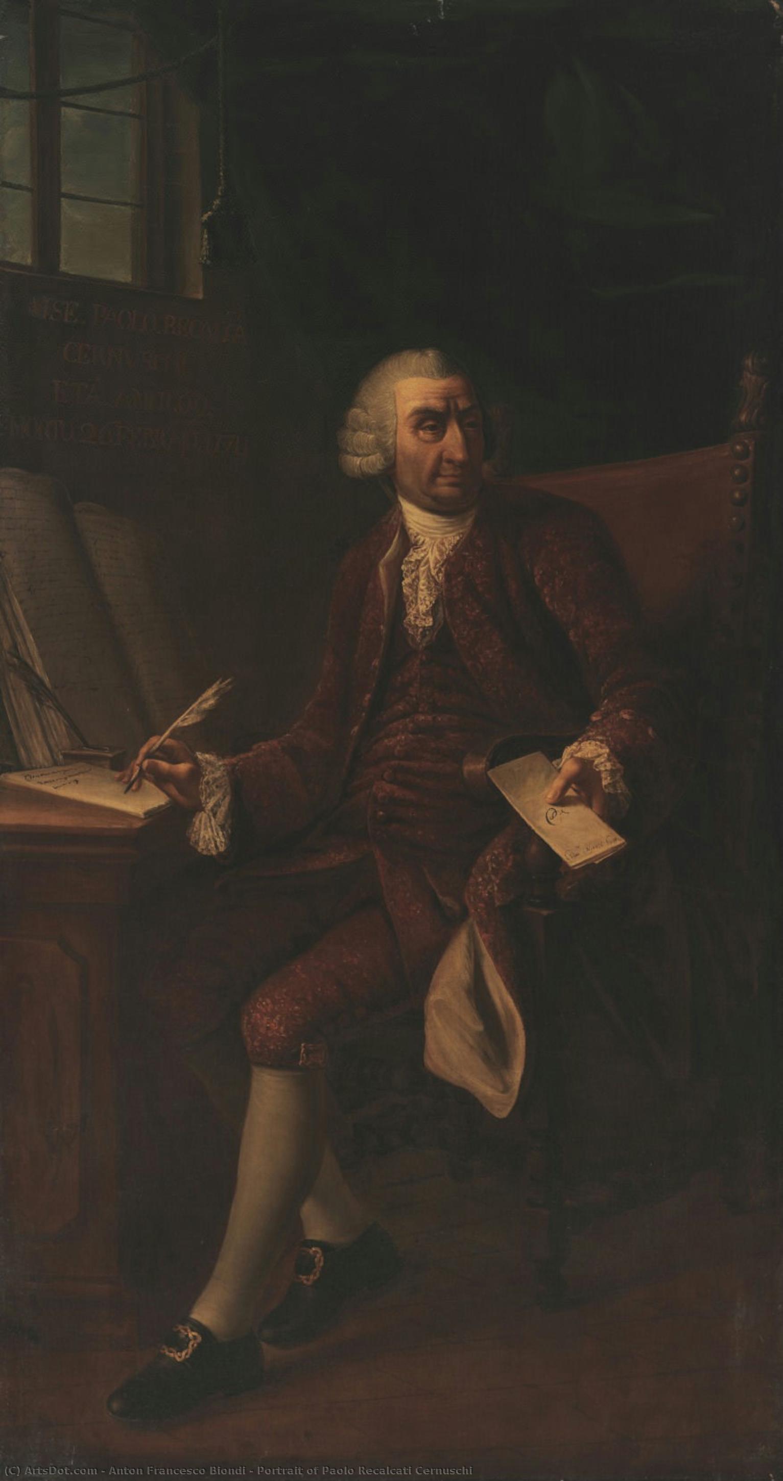Portrait Of Paolo Recalcati Cernuschi — Anton Francesco Biondi