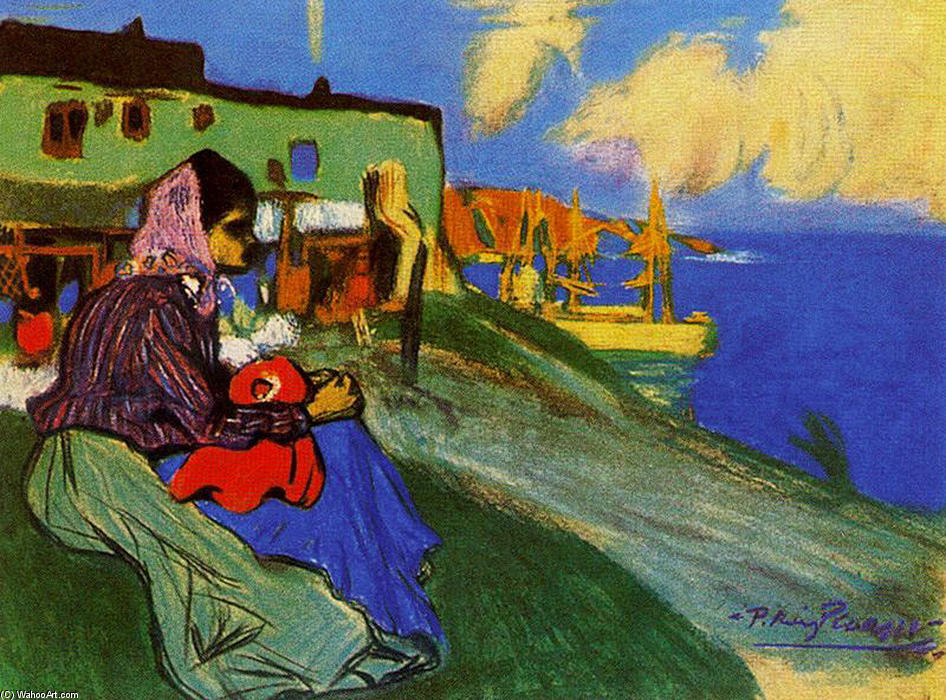 Gypsy In Front Of Musca — Pablo Picasso