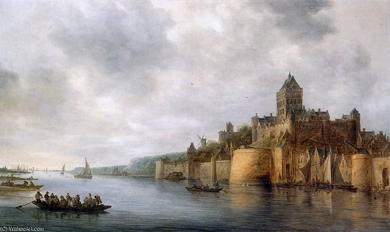 View On Castle Valkenhof Sun — Jan Josephszoon Van Goyen