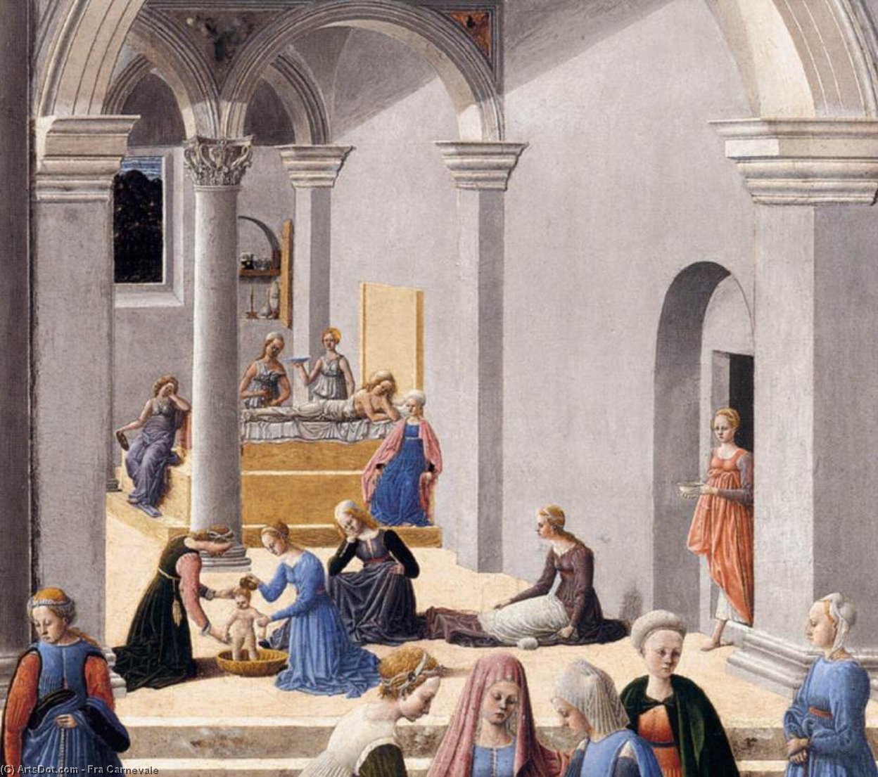 The Birth Of The Virgin (detail) — Fra Karnivale
