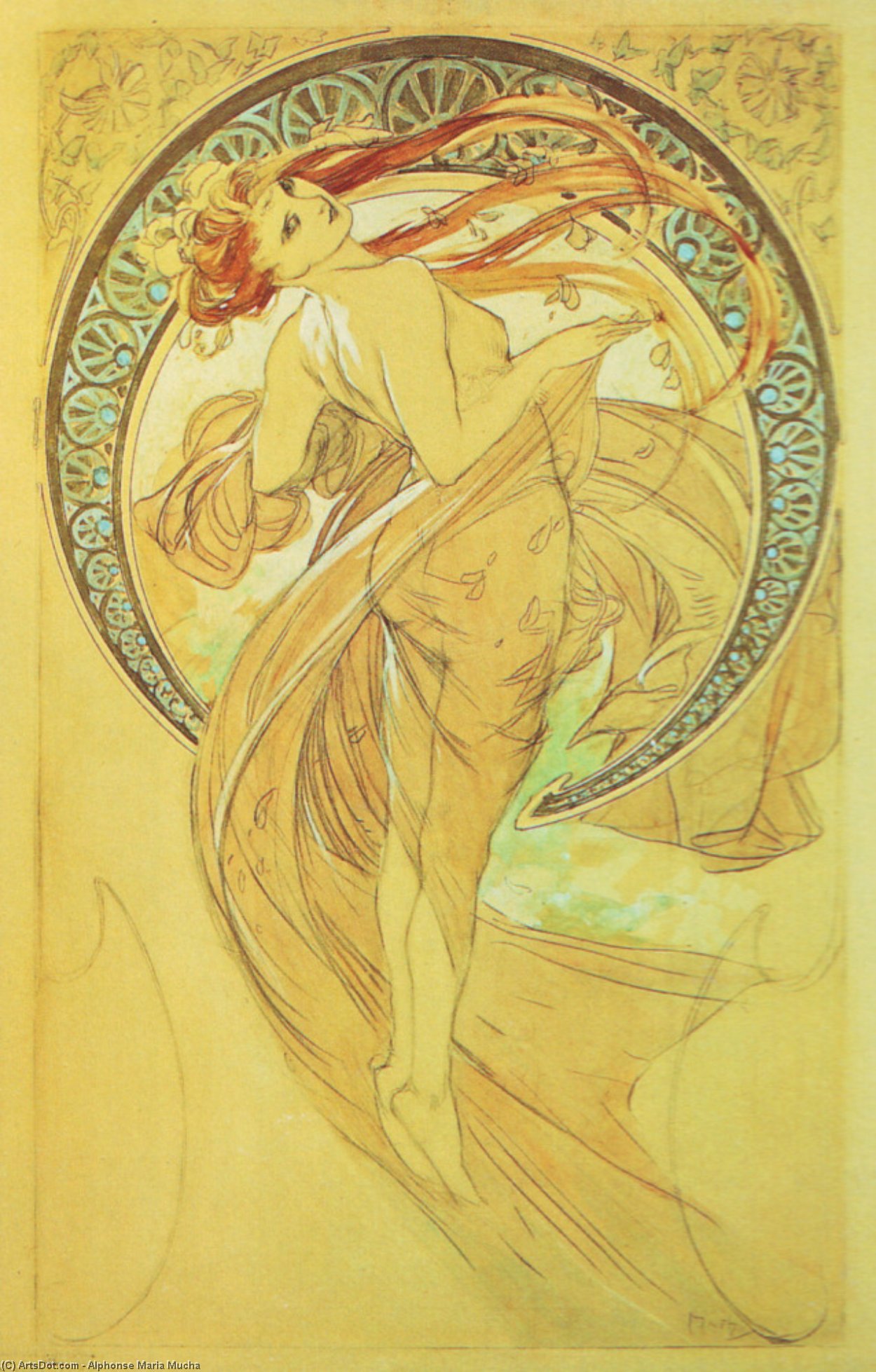 Study For Dance — Альфонс Муха