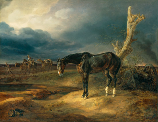 Ownerless Horse On The Battlefield At Moshaisk In — Adam Albrecht