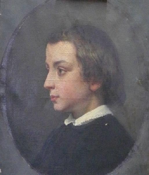 Portrait D'ernest Barrias À 6 Ans (de Profil) — Félix Joseph Barrias