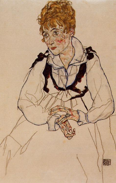 The Artist's Wife Seated — Egon Schiele