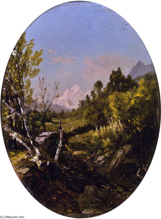 Valley Landscape, Trenton Falls, Ny — John Frederick Kensett