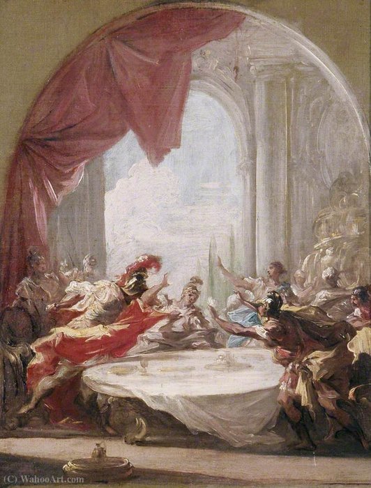 Philip Of Macedonia Checking The Anger Of Alexander — Giovanni Antonio Pellegrini