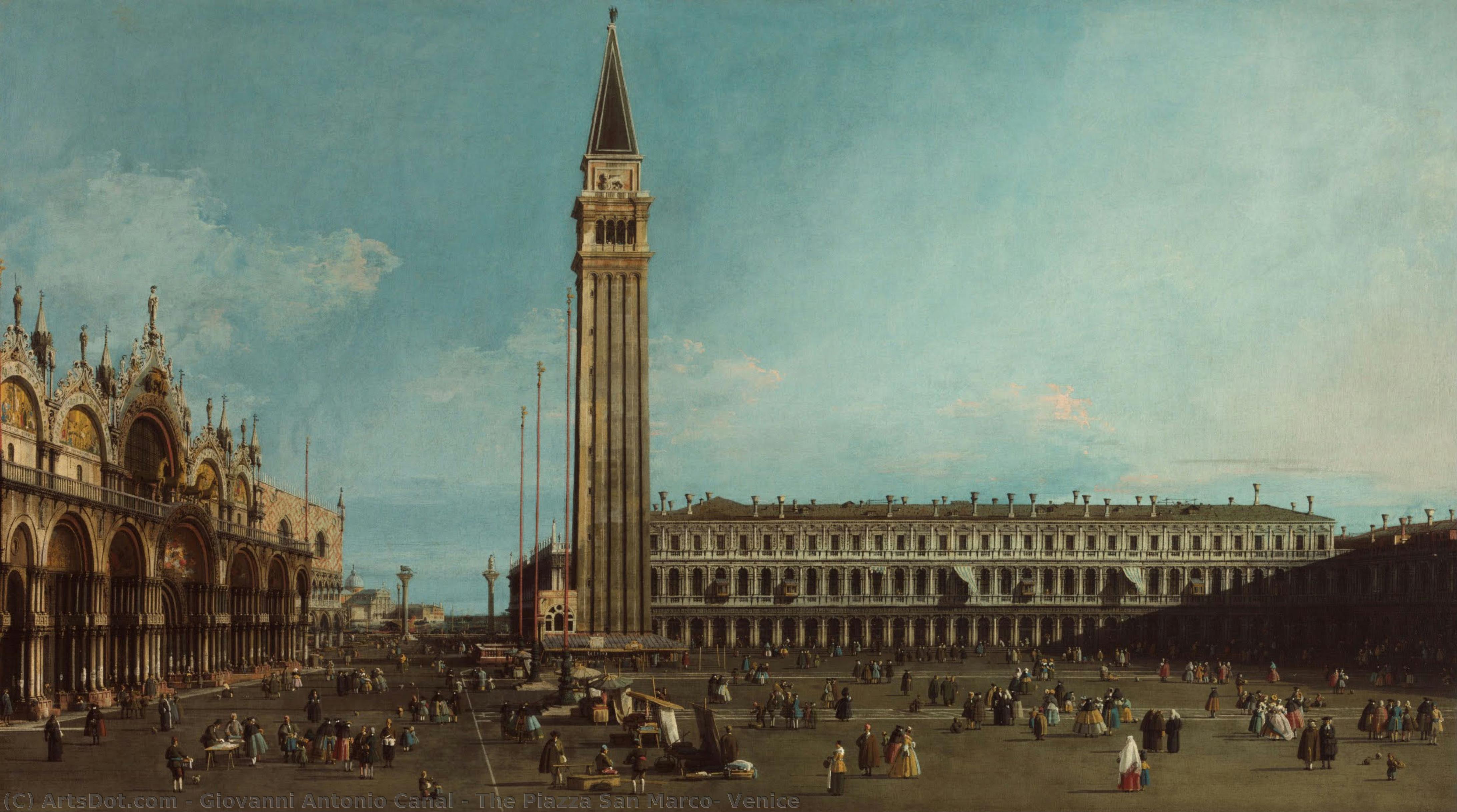 The Piazza San Marco, Venice — Каналето