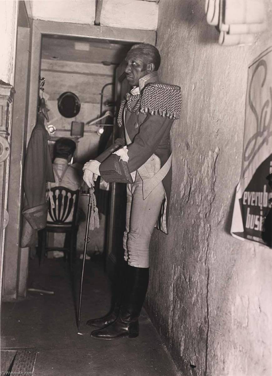 Backstage, Wpa Theater Project, Haiti The Story Of Pierre Dominique Toussaint L'ouverture, Lafayette Theater, Harlem, From The Photo League Feature Group Project Harlem Document — Aaron Siskind