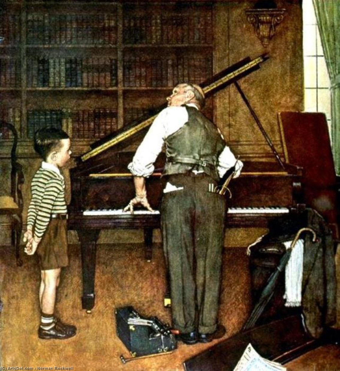 Piano Tune — Norman Rockwell