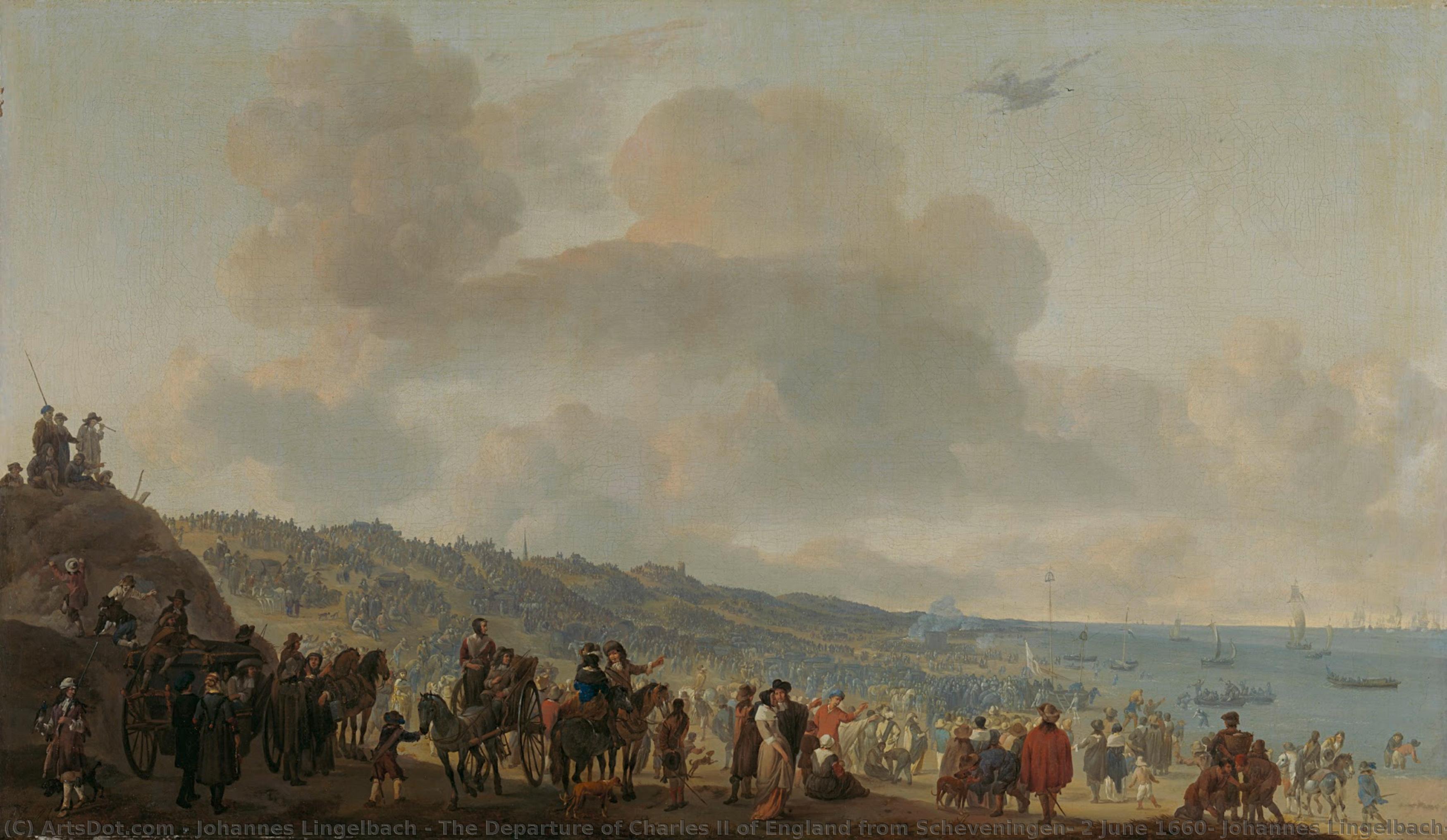 The Departure Of Charles Ii Of England From Scheveningen, 2 June 1660, Johannes Lingelbach, 1660 - 1674 — Johannes Lingelbach