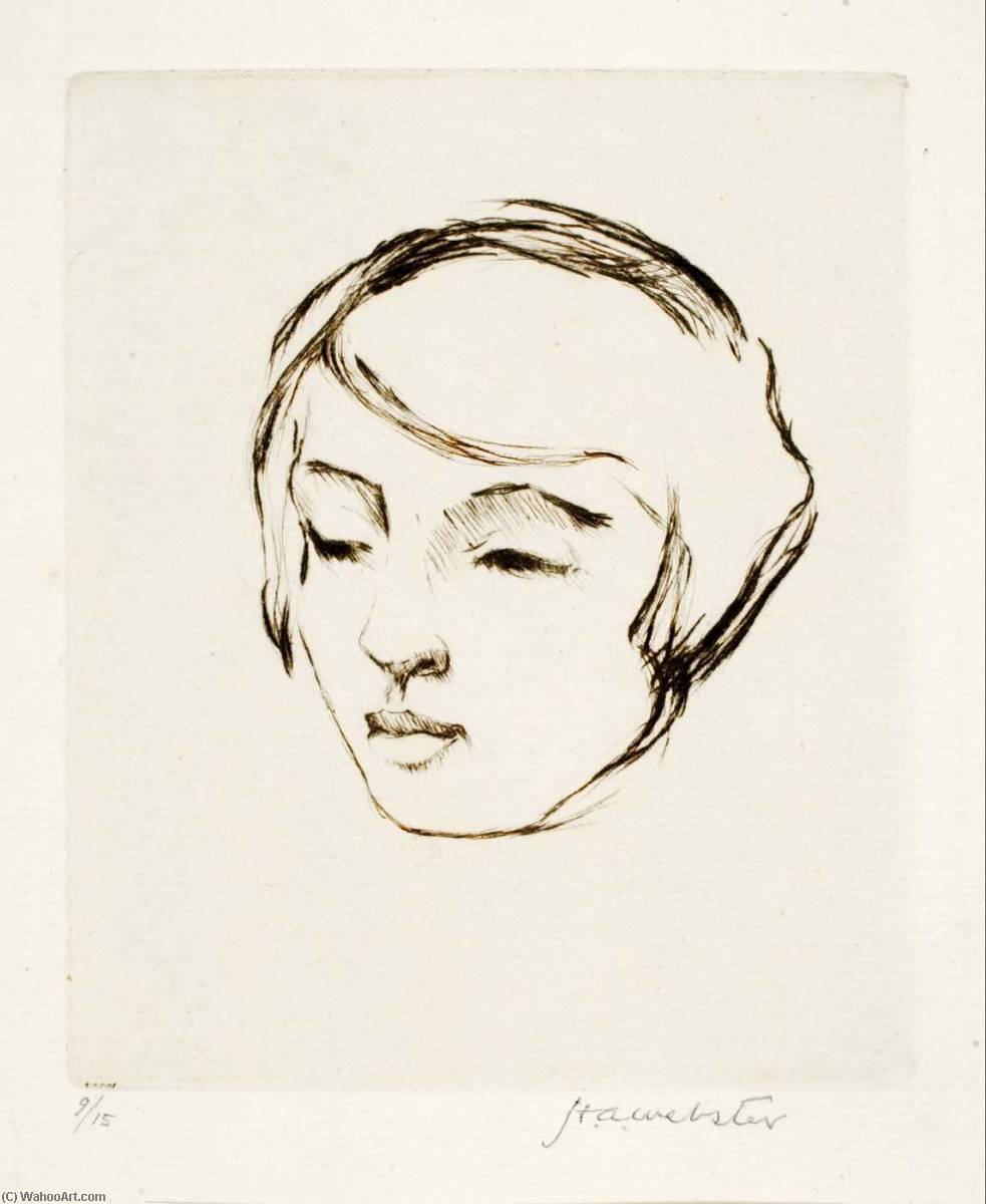 Portrait De Jeune Fille, Mounette — Herman Armour Webster