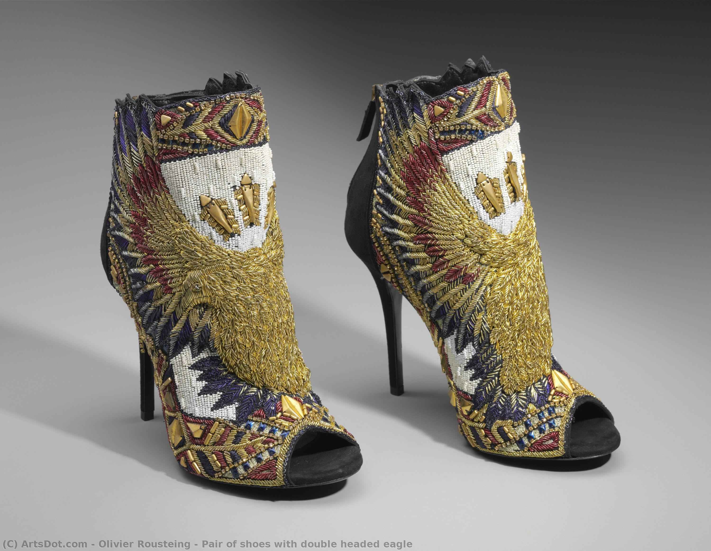 Pair Of Shoes With Double Headed Eagle — Olivier Rousteing