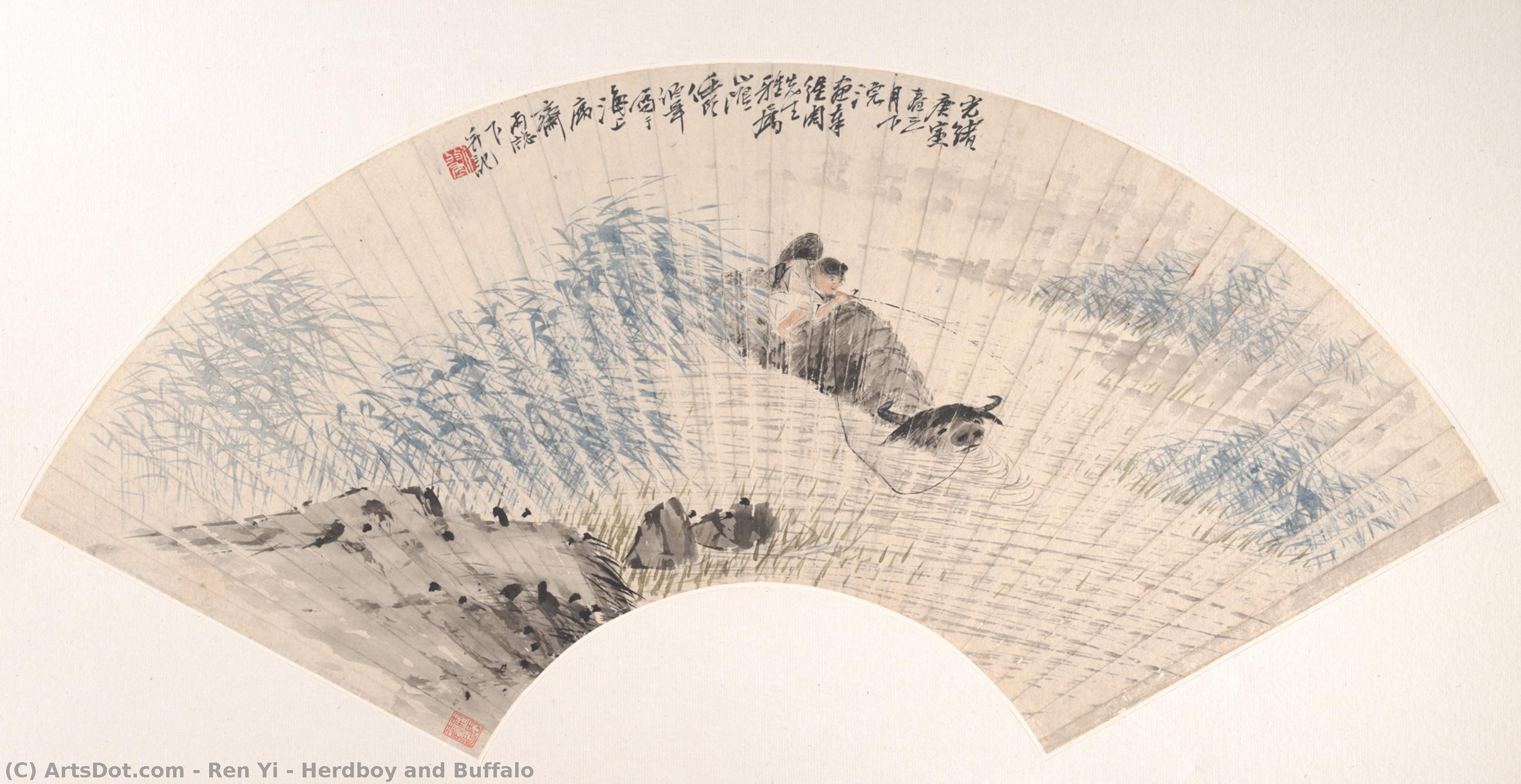 Herdboy And Buffalo — Ren Yi