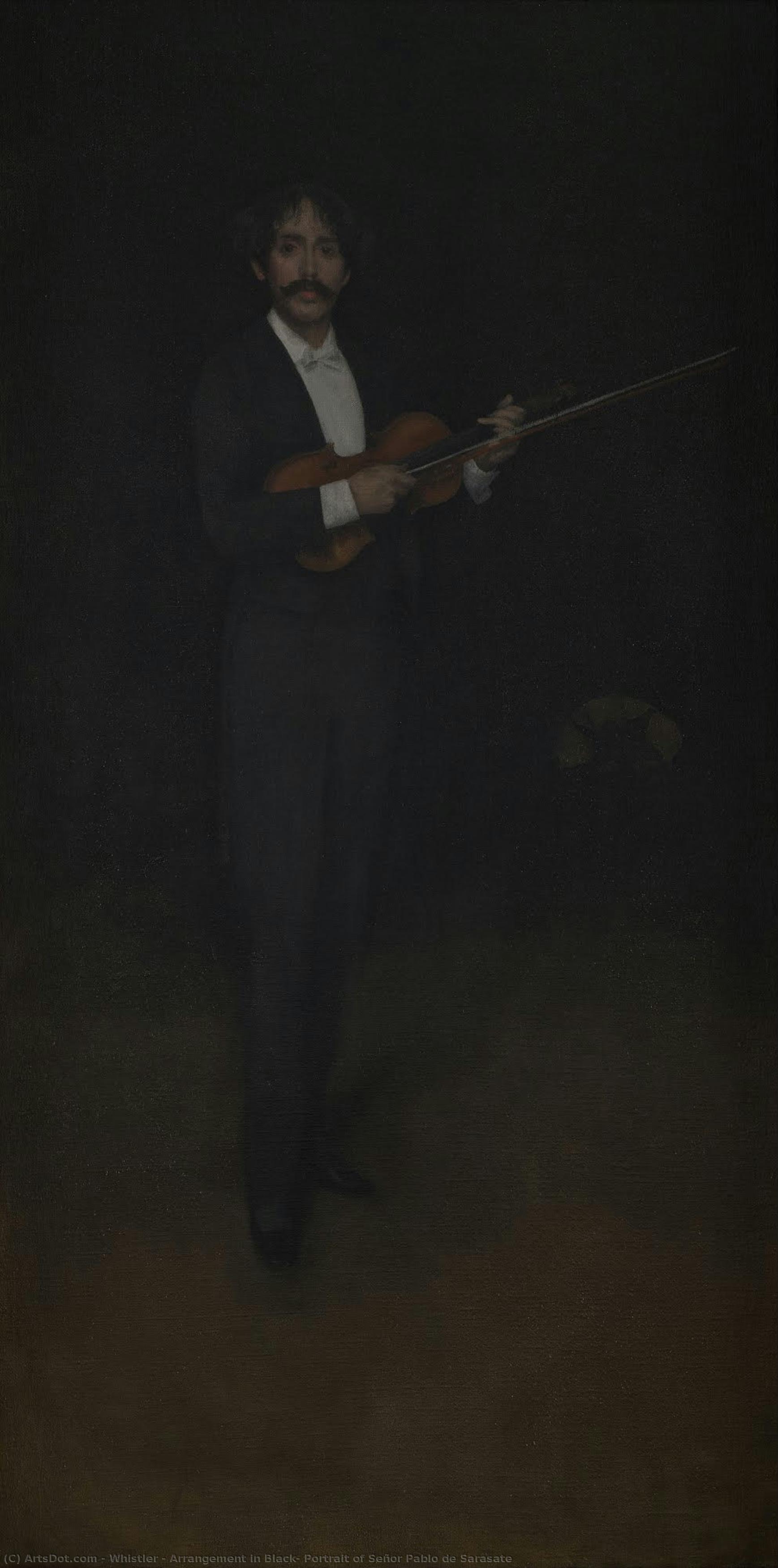 Título Traducido: Arranzámento En Negro: Retrato De Señor Pablo De Sarasate — James Abbott Mcneill Whistler