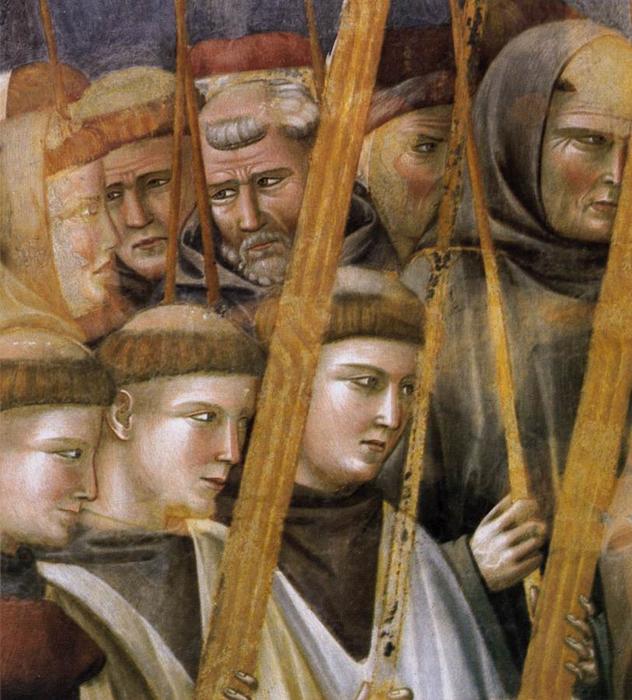 Legende Des Heiligen Franziskus: 22. Überprüfung Der Stigmata (detail) — Giotto Di Bondone