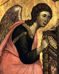 Rucellai Madonna (detail) — Duccio Di Buoninsegna, Sienese Gothic