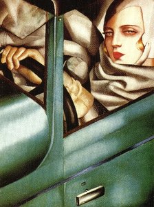 Self-portrait (tamara In The Green Bugatti) — Tamara De Lempicka