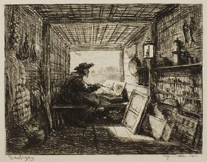 The Boat Studio, From The Boat Trip — Charles-françois Daubigny