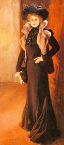 Laulajatar Aino Acktén Muotokuva — Albert Edelfelt, Realism