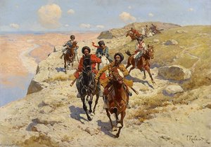 Tscherkessische Reiter — François Flameng