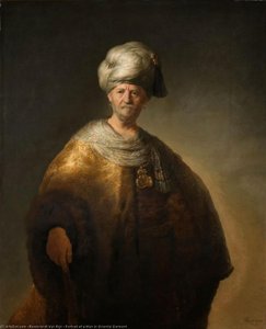 Portrait Of A Man In Oriental Garment — Rembrandt Van Rijn, Baroque