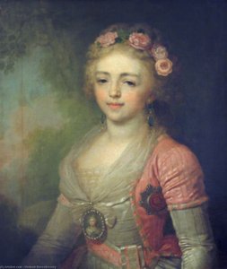 Portrait Of Grand Duchess Alexandra Pavlovna — Vladimir Lukich Borovikovsky