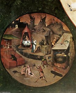 The Seven Deadly Sins (detail) — Hieronymus Bosch, Surrealism