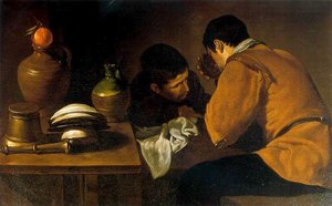Dos Hombres En La Mesa — Diego Velázquez