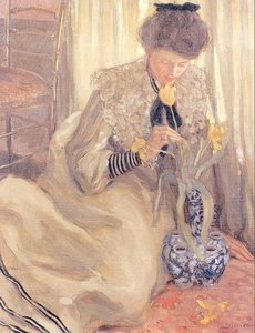 The Yellow Tulip — Frederick Carl Frieseke