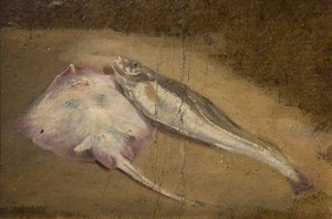 Study Of Fish, Skate And Cod — David Cox The Elder