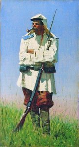 Turkestan Soldiers In The Winter Form — Vasily Vasilevich Vereshchagin, Realism