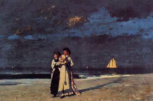 Promenade En La Playa — Winslow Homer