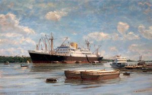 'Eboe' at Anchor at Calabar, Nigeria
