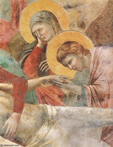 Lamentation (detail) — Giotto Di Bondone, Proto-renaissance