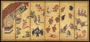 Bugaku Dancers — Kano Yasunobu
