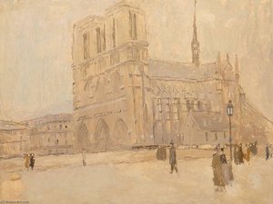 Notre Dame In Winter — Frank Edwin Scott